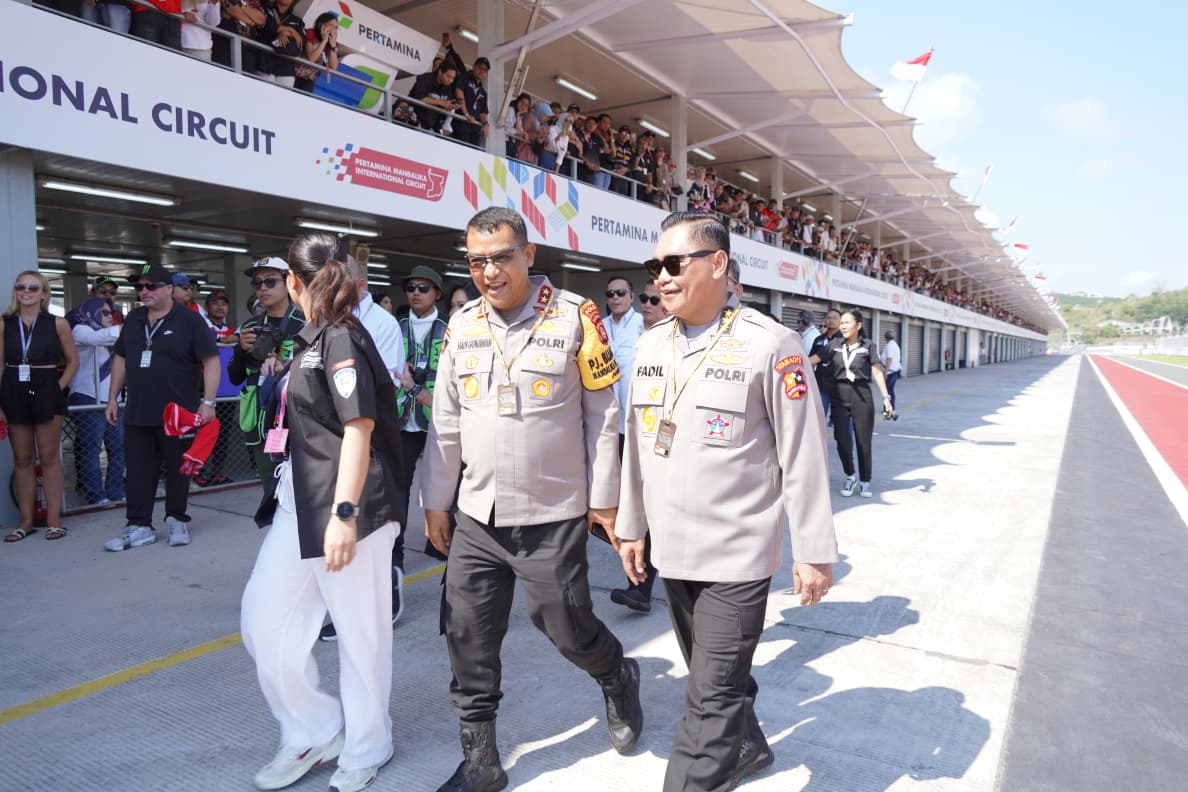 3.572 personel gabungan diterjunkan, polri pastikan motogp mandalika 2025 aman