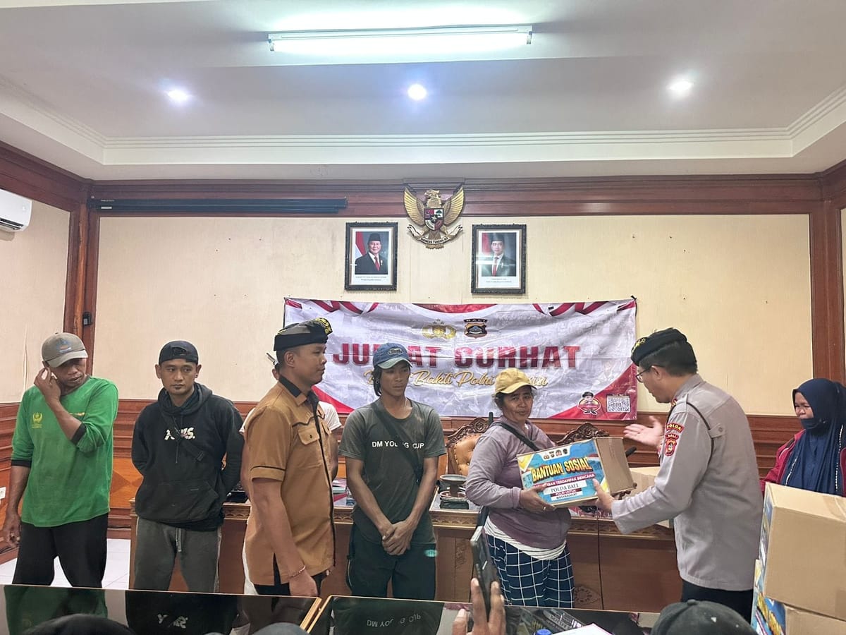 Ditsamapta polda bali gelar jumat curhat, bahas permasalahan sosial di
