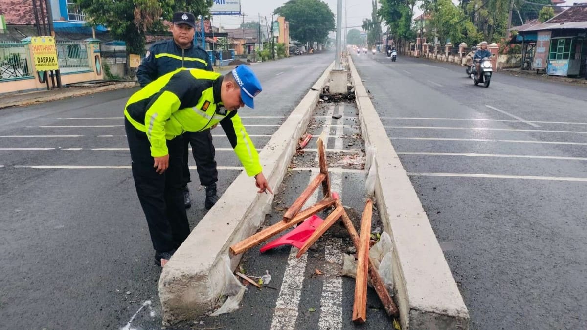Kecelakaan tunggal kembali terjadi di jalur pantura pati