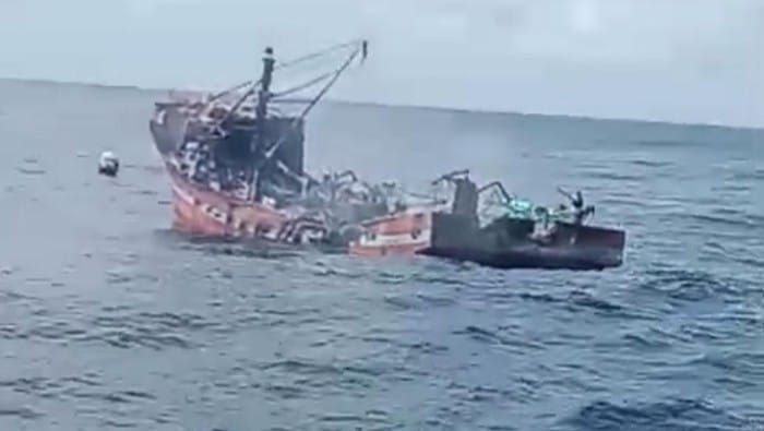 Ledakan kapal ikan asal banyumas di samudra hindia renggut nyawa