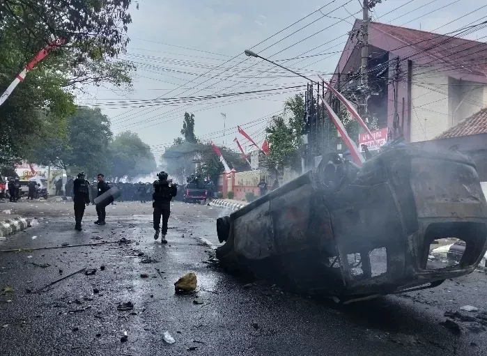 Polda jateng beberkan alasan empat tersangka terlibat kericuhan saat demo