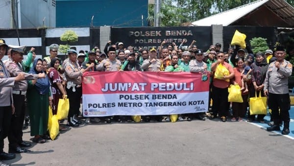 Polisi tangerang kota ajak warga jaga kondusifitas lewat jumat peduli
