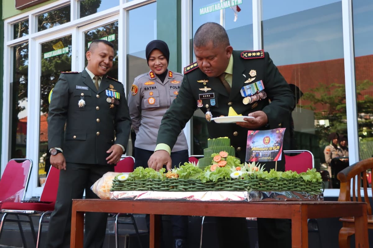 Sinergi kuat, polres dan tni rayakan hut tni ke 80 di