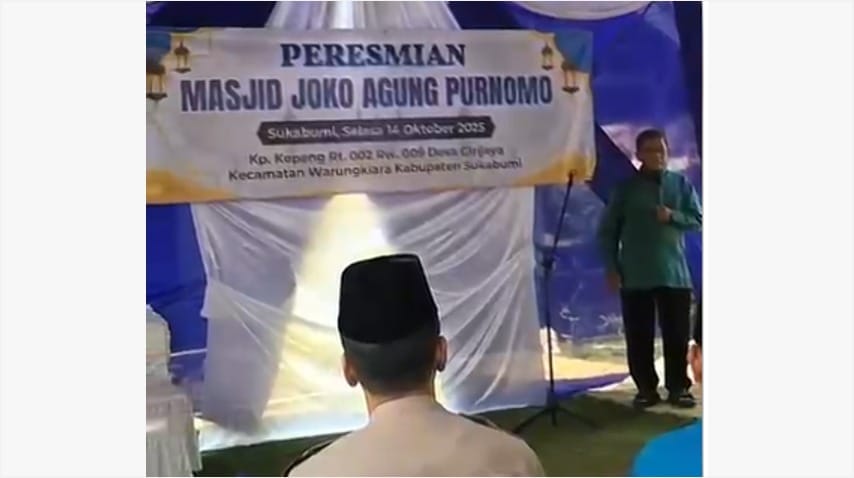 Sinergi polisi dan umat, masjid joko agung purnomo diresmikan penuh