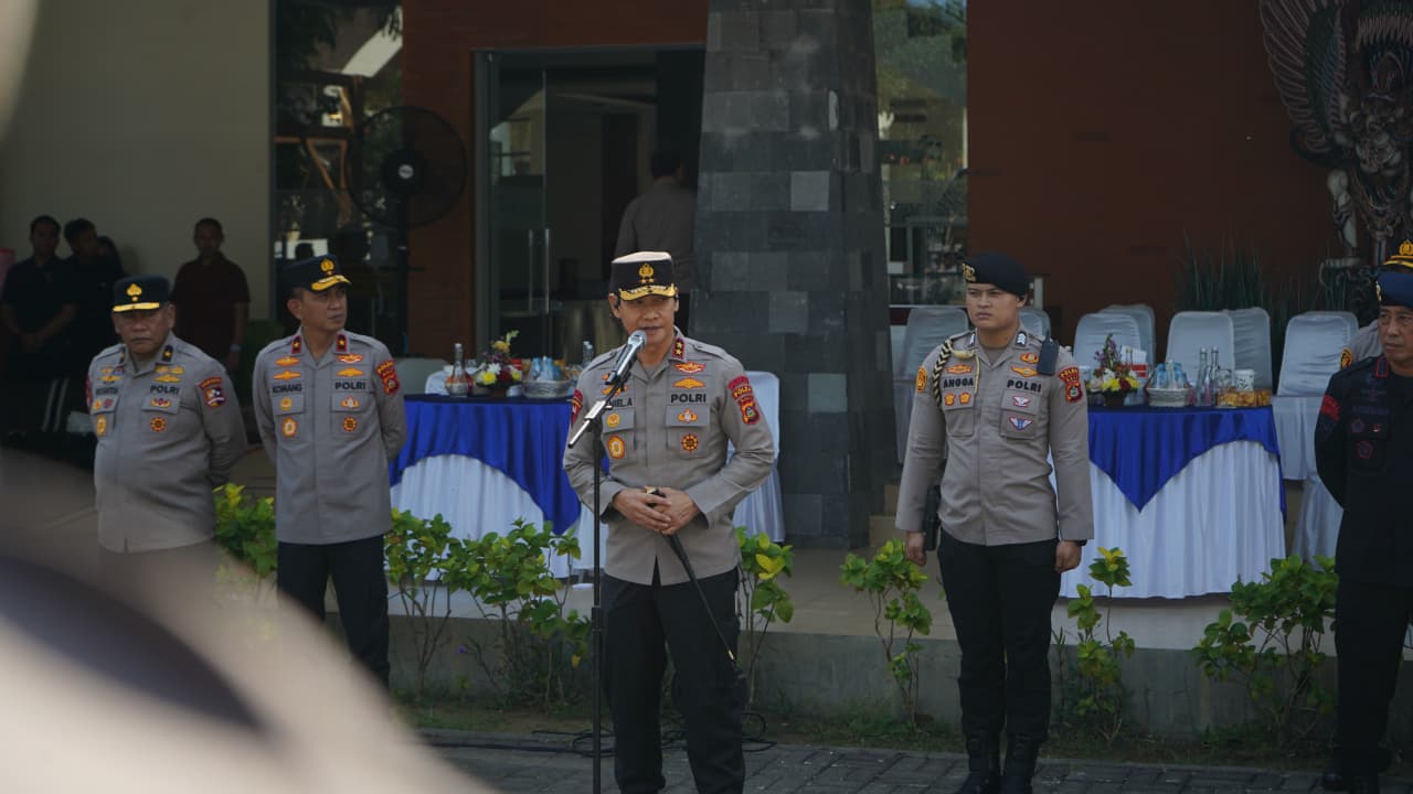 Tangani unjuk rasa sesuai sop, polda bali gelar latihan sispamkota