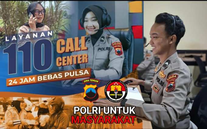 Butuh layanan polisi segera? polda jateng ajak masyarakat manfaatkan 110