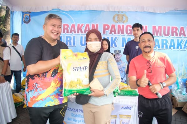 Ditreskrimsus polda kalsel gelar gerakan pangan murah, sediakan 6 ton