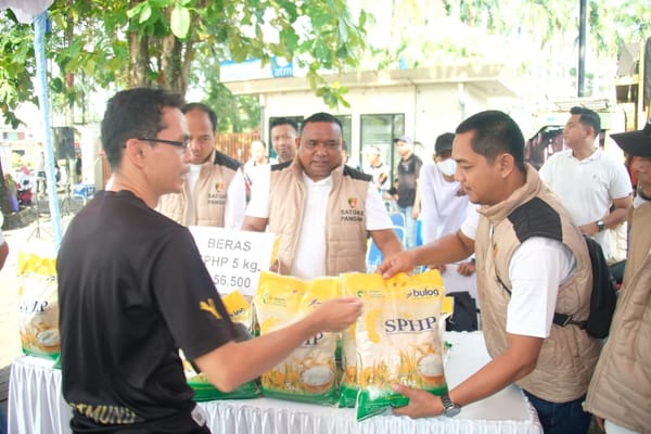 Gerakan pangan murah polda kalsel diserbu warga, 6 ton beras