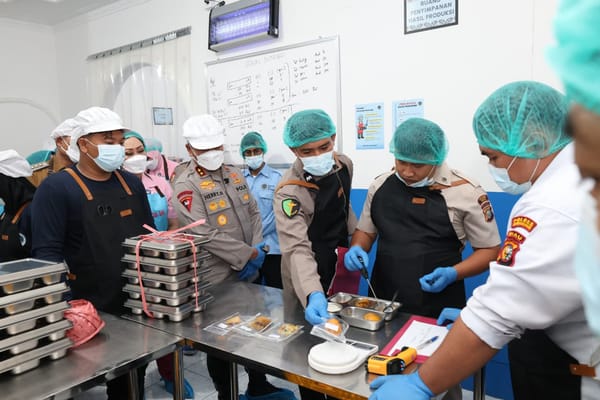 Jamin makanan sehat untuk ribuan siswa, sppg polres inhil dilengkapi