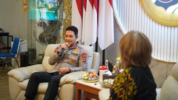 Kapolda bali sambut tim visitasi "heforshe" award