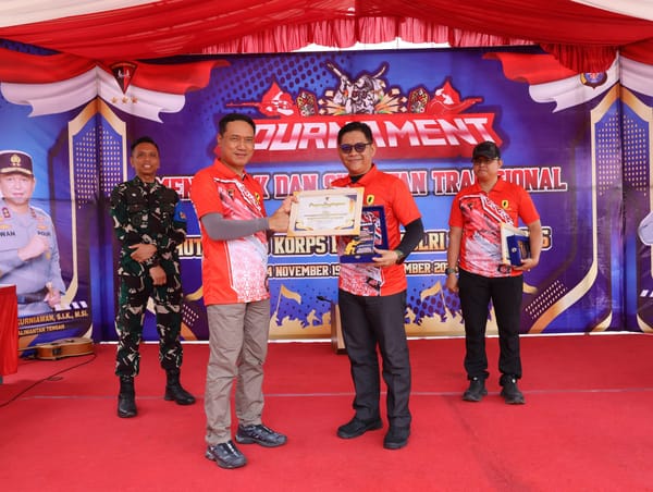 Kapolda kalteng buka lomba menembak dan menyumpit hut brimob ke 80,