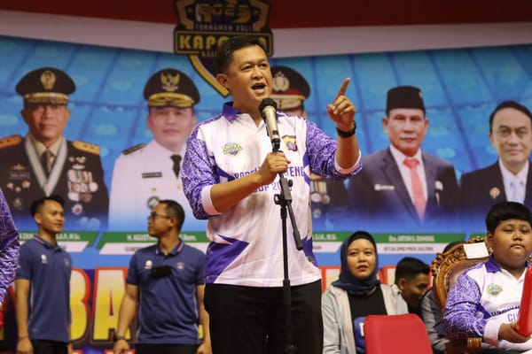 Kapolda tutup turnamen bola voli kalteng cup 2025, bumi tambun