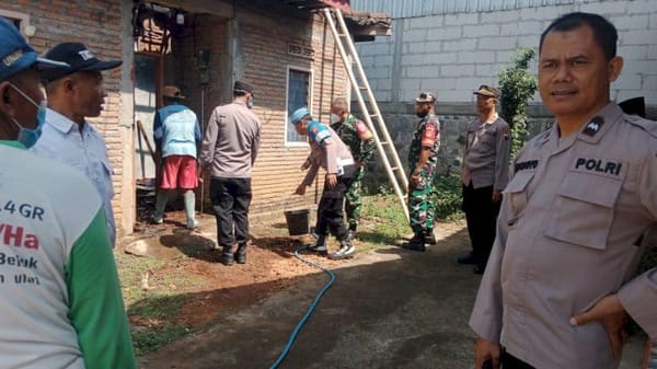 Kebakaran di sambi boyolali, polisi langsung turun ke lokasi