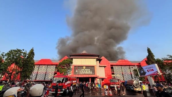 Pedagang alami kerugian rp 81,5 m akibat kebakaran pasar wonogiri