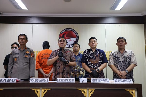 Polda bali gagalkan peredaran narkoba, sita hampir 1 kg sabu