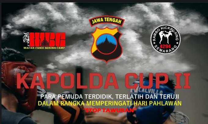 Polda jateng gelar kapolda cup 2, kejuaraan tinju amatir bertema