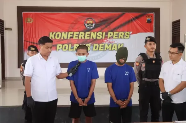 Polres Demak Tangkap Spesialis Curanmor dan Penadah di Wilayah Mranggen