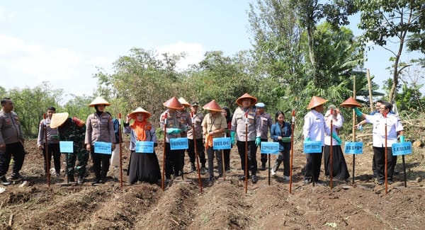 Polresta malang kota buka lahan baru untuk penanaman jagung kuartal