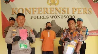 Residivis narkoba di glandang kembali ditangkap polres wonosobo dengan barang