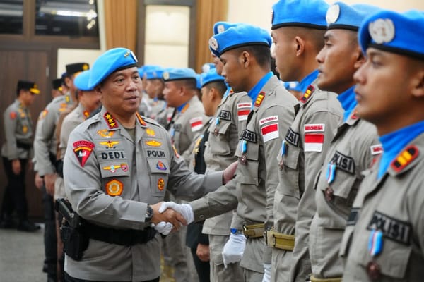 Wakapolri apresiasi 139 personel garuda bhayangkara yang selesai bertugas di