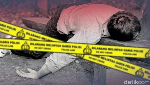 Warga geger, mayat pria bertato berlian ditemukan di pinggir jalan