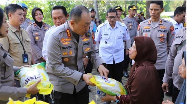 Wujudkan ketahanan pangan, polresta malang kota tanam jagung serentak di