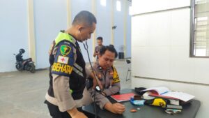 Persiapan Pengamanan Pemilu, Dokkes Polres Batang Pastikan Kesehatan Anggota