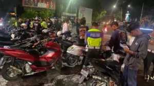 Ratusan Knalpot Brong Diamankan saat Malam Pergantian Tahun