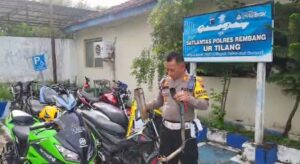 Satlantas Polres Rembang Gelar Razia Knalpot Brong