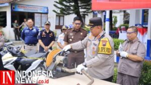 Wujudkan Zero Knalpot Brong, Polres Rembang Musnahkan Ratusan Knalpot Brong