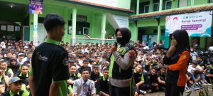 Pelajar SMK Ikuti Dikmas Lantas Larangan Knalpot Brong dari Satlantas Polres Banjarnegara