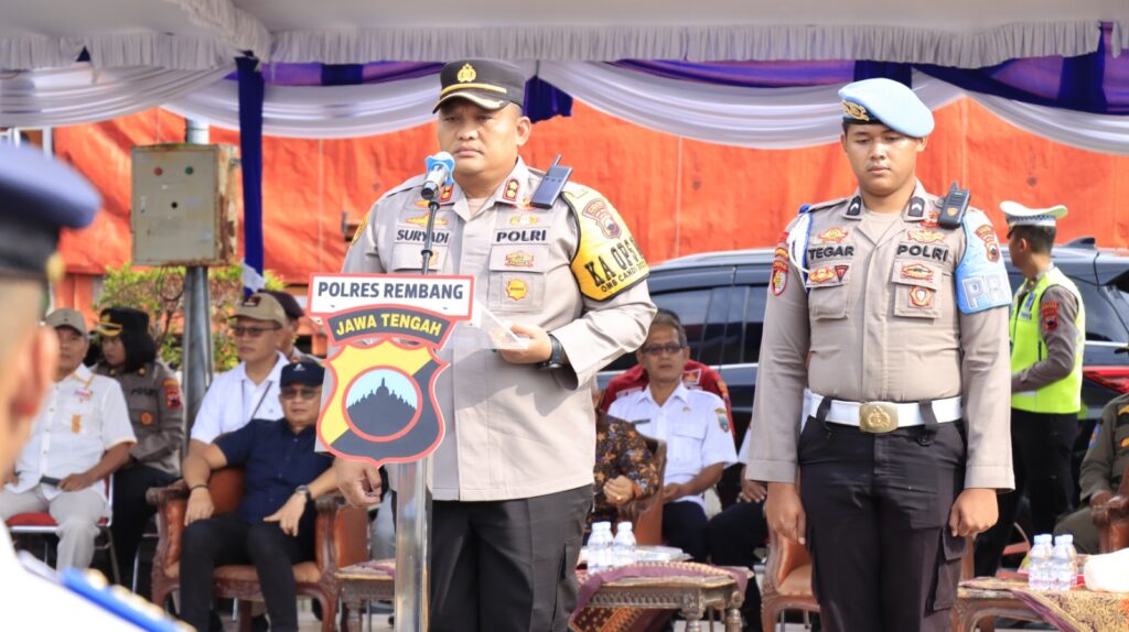 Gelar Apel Deklarasi Jateng Zero Knalpot Brong, Polres Rembang Gandeng Frokopimda