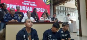 Polrestabes Semarang Amankan, Tiga Pemuda Mranggen Pencuri Motor