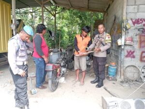 Sosialisasi Larangan Knalpot Brong, Polsek Bulu Rembang Datangi Bengkel Sepeda Motor