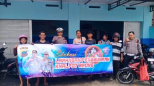 Lantas Polres Rembang Beri Sosialisasi Larangan Knalpot Brong di Bengkel Motor