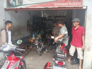 Polsek Pancur Rembang Sosialisasi Larangan Knalpot Tidak Standar di Bengkel Ds. Pancur