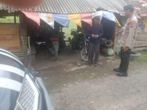 Sambangi Bengkel Desa Punggurharjo, Polsek Pancur Sosialisasi Larangan Knalpot Brong