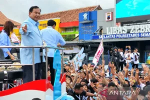 Ribuan  personel gabungan Beri Pengamanan kampanye Prabowo-Gibran di Semarang