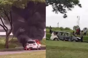 Mobil Grand Livina Hangus Terbakar di BSB Ngaliyan Semarang, Ini Kondisi Terbarunya