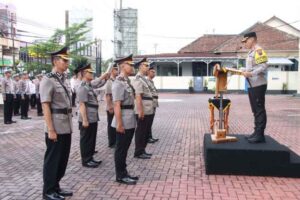 Kapolres Banjarnegara Pimpin Sertijab Wakapolres, Kabagren Serta Kapolsek Pandanarum