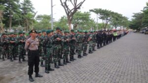 Ratusan Personil diterjunkan Amankan Malam Tahun Baru di Kabupaten Sukoharjo