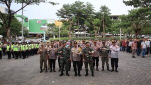 Ratusan Personil diterjunkan Amankan Perayaan Malam Tahun Baru Kabupaten Sukoharjo