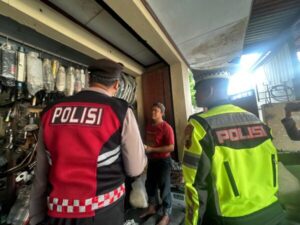 Personil Polres Sukoharjo Gencar Sosialisasi Larangan Knalpot Brong di Masa Kampanye