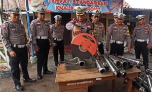 Pembatasan Penggunaan Knalpot Brong, Satlantas Polresta Pati Potong 1.500 Unit