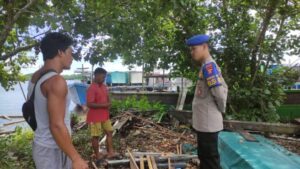 Personel Ditpolairud Sambangi Warga Pesisir Dan Berikan Imbauan