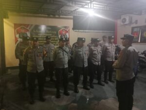 Pengamanan Dangdut di Desa Bageng, Kapolsek Gembong Berikan Himbauan Kamtibmas