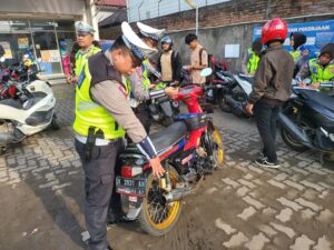 Pati Sore Ini: Razia Gabungan Polresta Pati Berhasil Amankan 28 Motor dan Terapkan Tilang