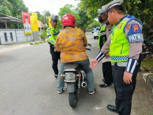 Penindakan Khusus Sasar Knalpot Brong dan Pelanggaran Potensial, Satlantas Pati Berhasil Amankan 28 Motor