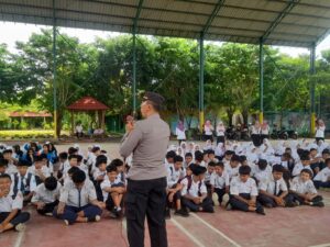 Pelajar SMP Negeri 4 Juwana Dapat Sosialisasi Larangan Knalpot Brong dari Polsek Juwana