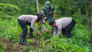 Colling System Pemilu Damai, Polri-TNI di Sukoharjo Gelar Karya Bakti dan Pengobatan Gratis